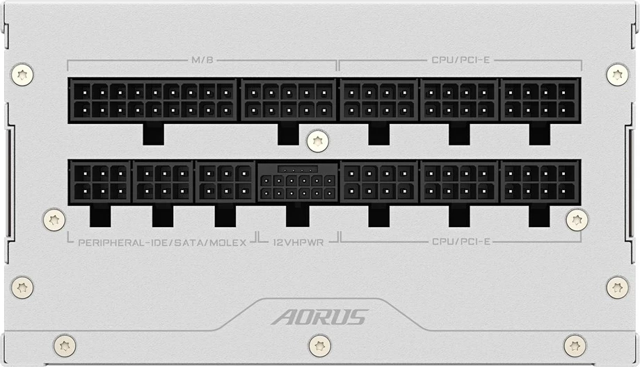 Furnizues energjie Gigabyte AORUS ELITE P850W ICE, PCIe 5.0, 80 PLUS Platinum, i bardhë