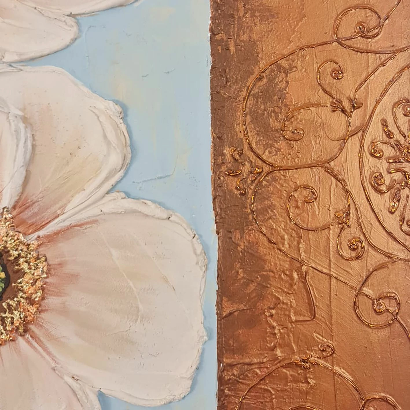 Pikturë dekorative me vaj, Wallity, OP10068 - 7070, shumëngjyrëshe, 70x70cm