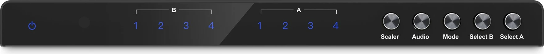 Switch HDMI Digitus 4x2 Matrix, 4K/30Hz, 4 hyrje, 2 dalje, i zi