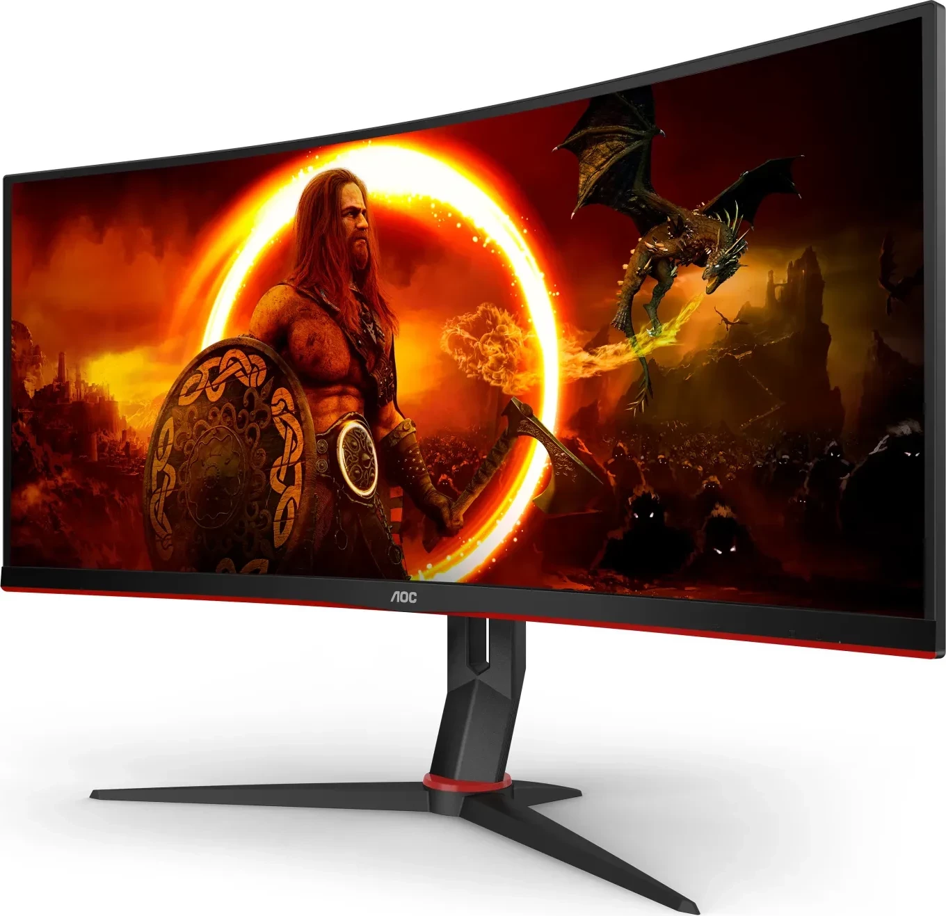 Monitor AOC CU34G2XP, 34 inç, 3440 x 1440, 180Hz, i zi