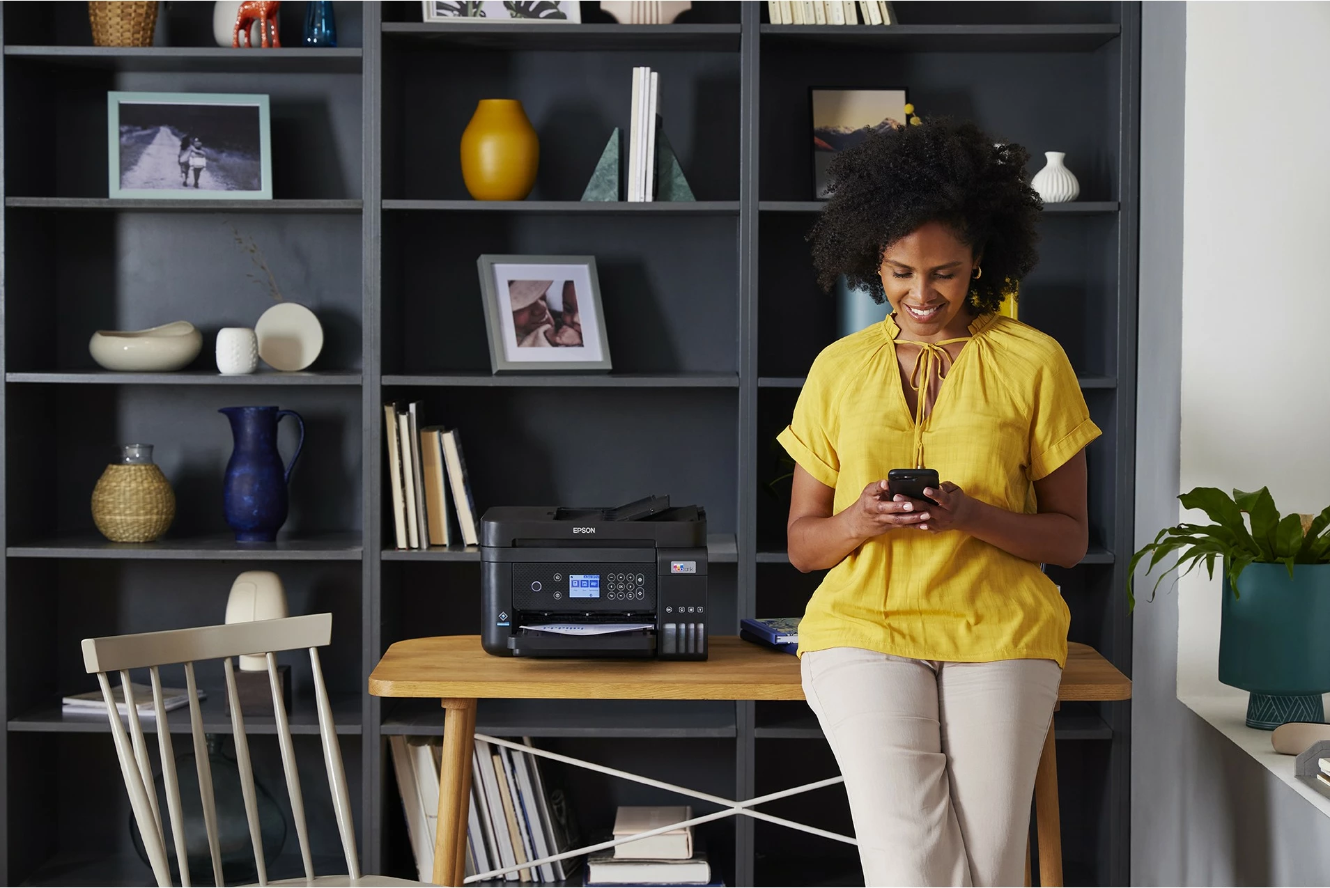 Printer multifunksional Epson EcoTank ET-3850, ngjyrë, A4, Wi-Fi, LCD, i zi