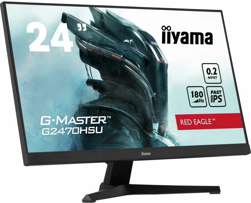Monitor gaming iiyama G-Master G2470HSU-B6 24" 180Hz 0.2ms IPS, e zezë/e kuqe
