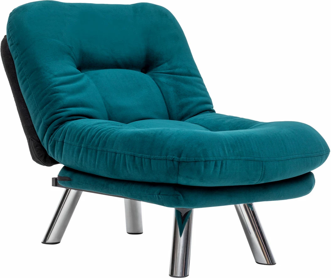 Krevat-karrige një vendës, Atelier del Sofa, Misa Small Solo, ngjyrë jeshile petrol