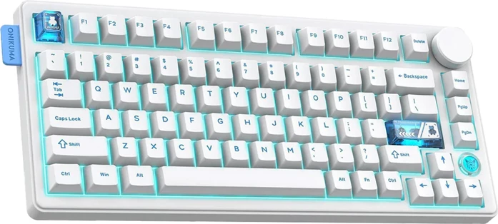 tastierë mekanike wireless Bluetooth ONIKUMA MT706, USB-C, RGB, e bardhë