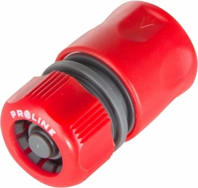 Konektor i shpejtë për zorrë PROLINE 99206 3/4" me ndalesë uji, i kuq