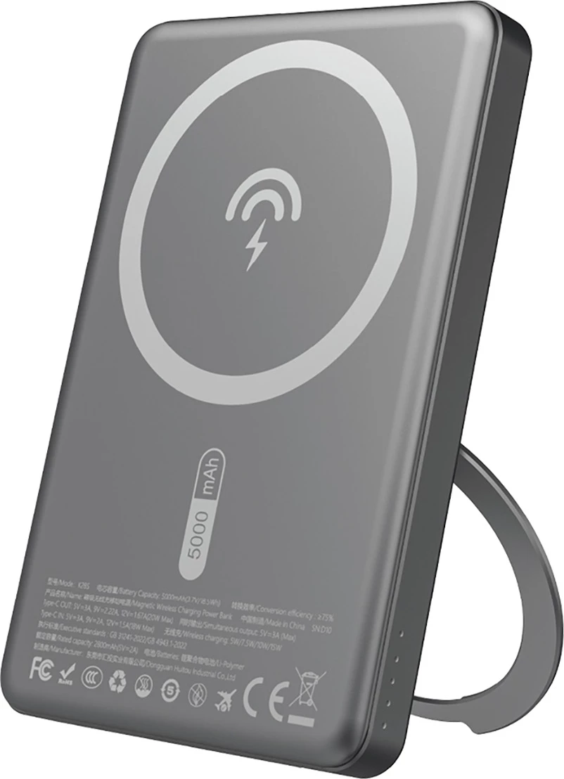 Powerbank Dudao K28S, 5000mAh, MagSafe, 20W PD, Gri