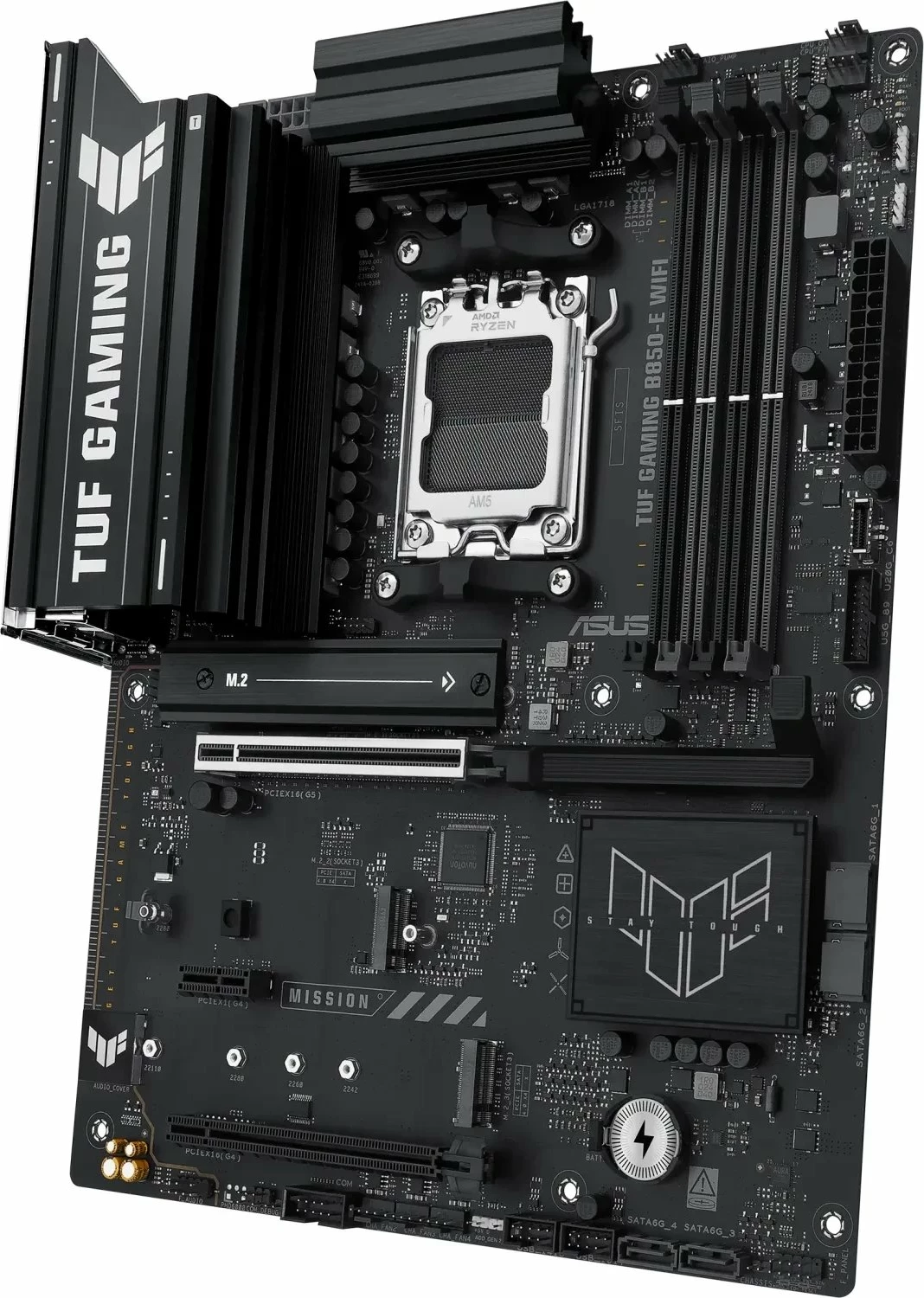 Pllakë amë Asus TUF GAMING B850-E WIFI, ATX, DDR5 deri 256GB, Wi‑Fi 6E
