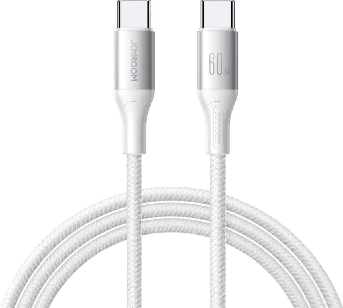 Kabllo USB-C në USB-C Joyroom S-A28 Flash Series, 2m, 60W, Bardhë