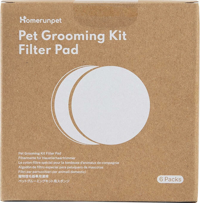 Set filtra Homerunpet HC15.F06 për komplet pastrimi të kafshëve, 6 copë, Bardhë