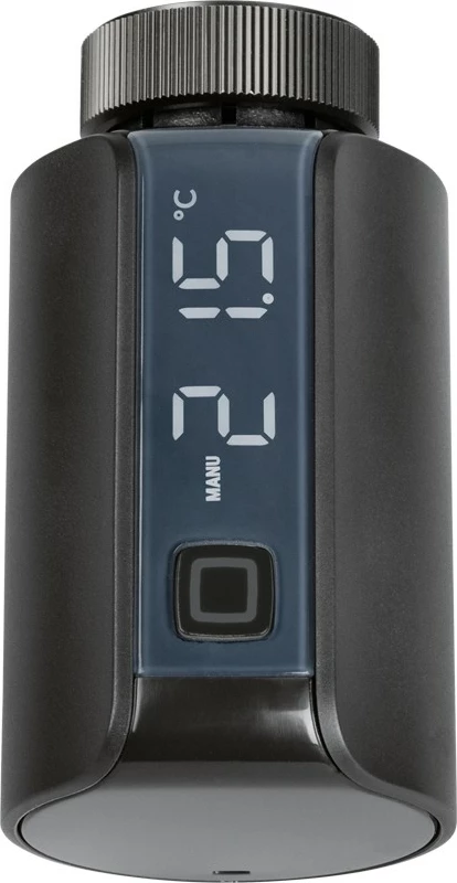 Termostat i mençur eQ-3 HmIP-eTRV-E-A, Butona, IP20, 0 - 50 °C, 230 m, Ngjyrë e zezë