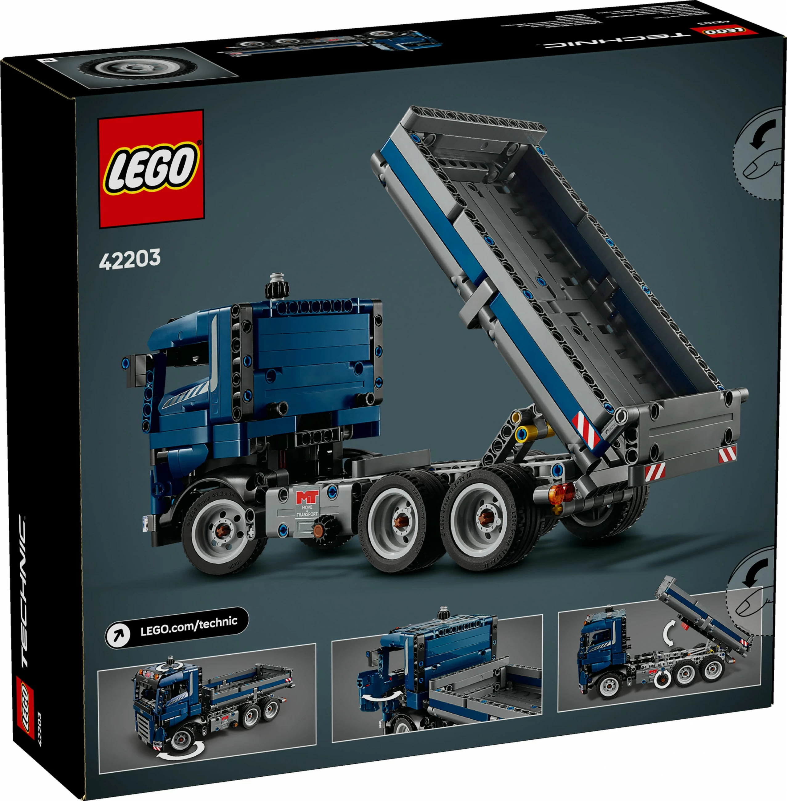 Set ndërtimi LEGO Technic Tipping Dump Truck, 462 pjesë, shumëngjyrësh