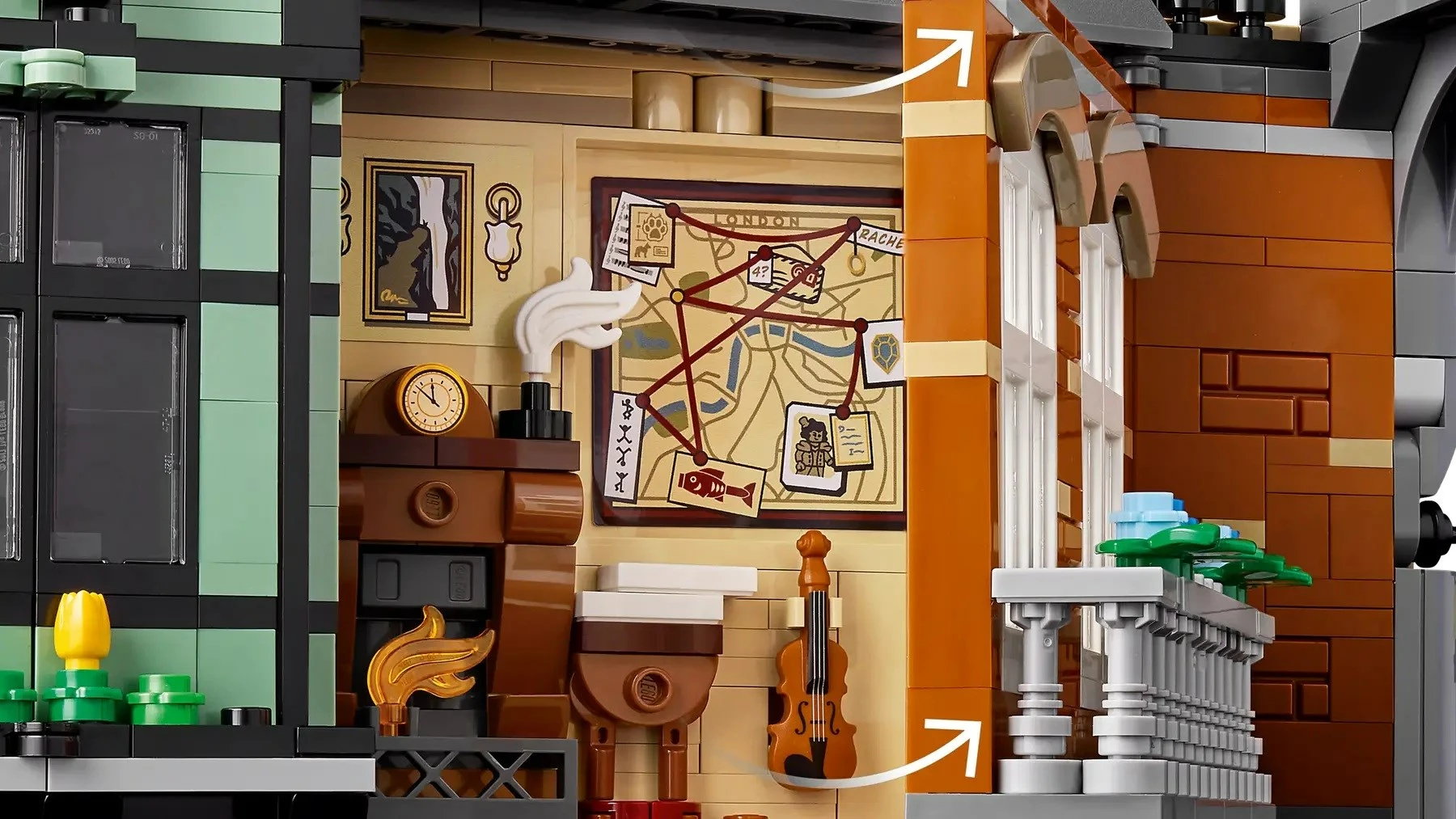 Set LEGO Sherlock Holmes Book nook, ICONS 10351, 5 minifigura