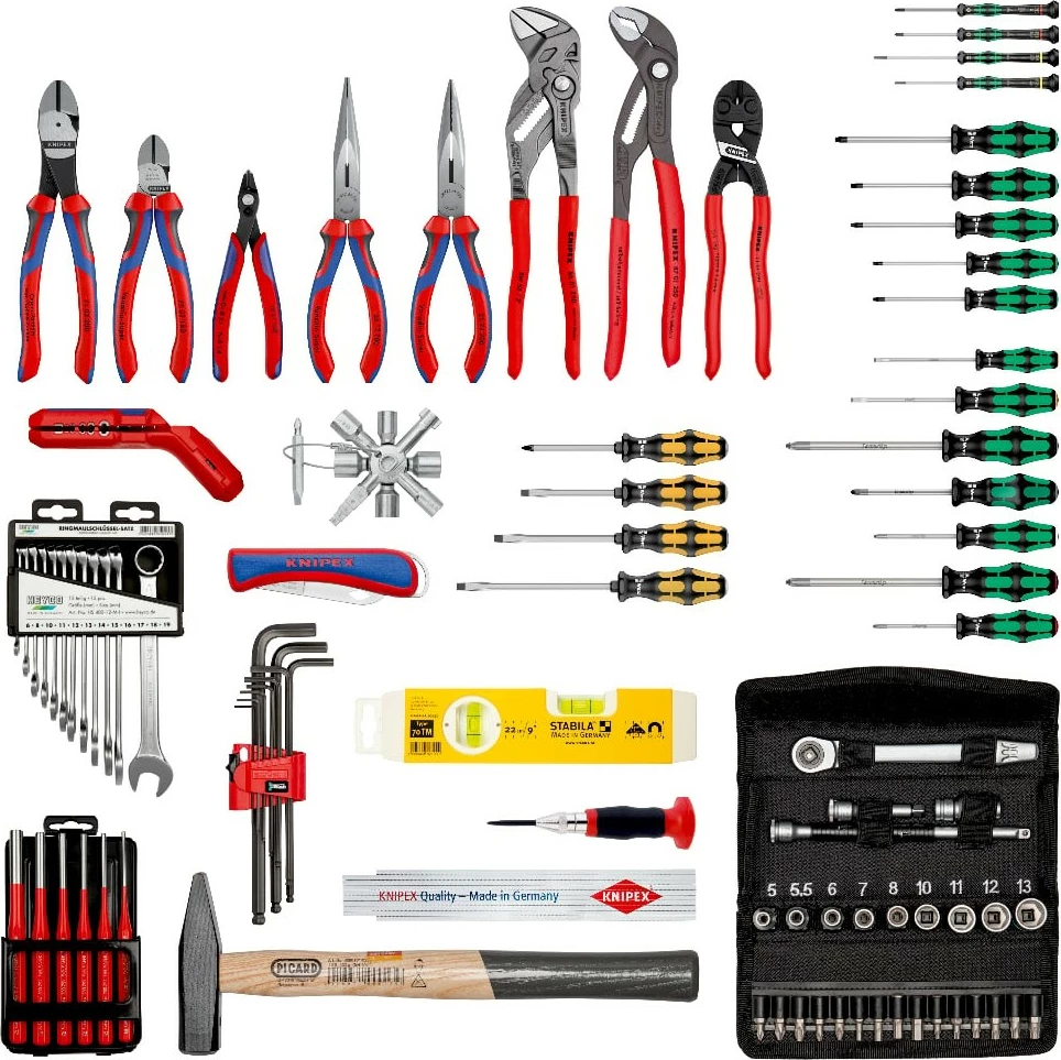 Kasë veglash Knipex BIG Basic Move Mechanik, e zezë