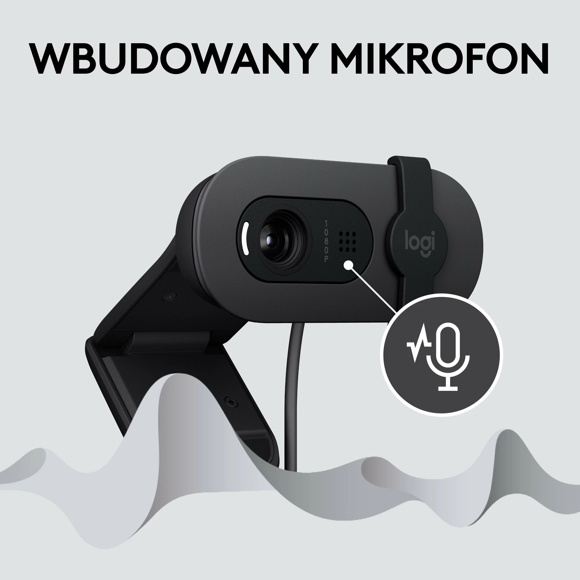Webcam Logitech Brio 100 960-001585 Full HD 1080p USB, e zezë