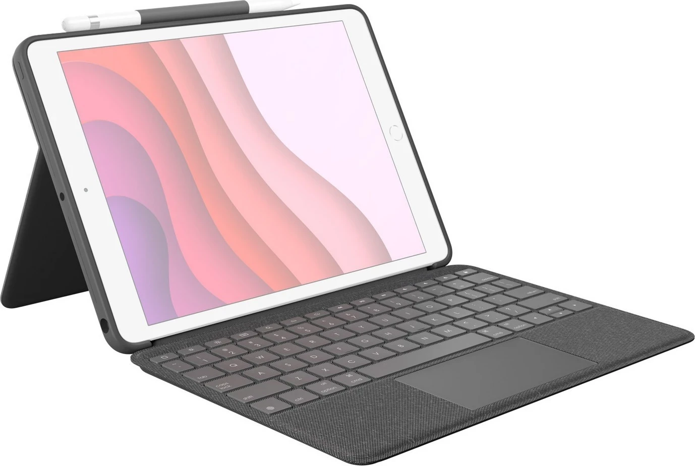Tastierë dhe mauspad Logitech Combo Touch për iPad 7th generation, gri