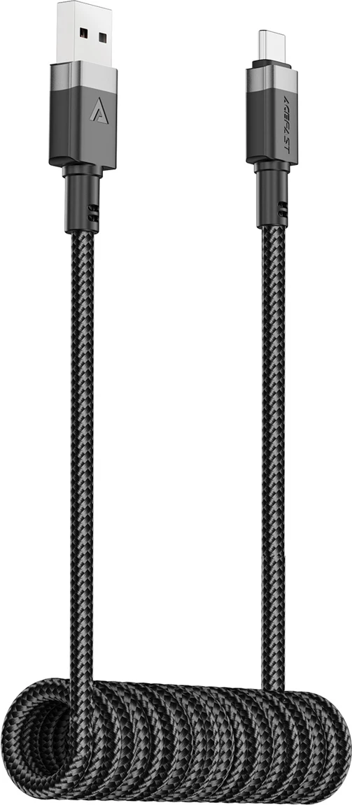 Kabllo Acefast C14-04 USB-A në USB-C, 1.2m, 3A, e zezë