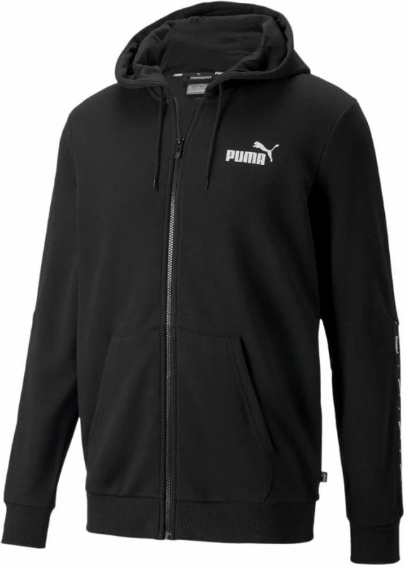 Duks me kapuç Puma për meshkuj, i zi