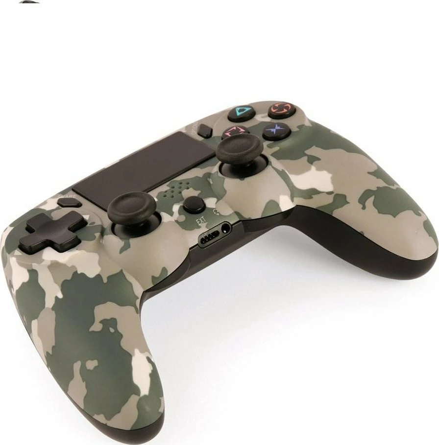 Gamepad Gembird JPD-PS4BT-01-CM, wireless për PS4/PC, USB-C, kamuflazh