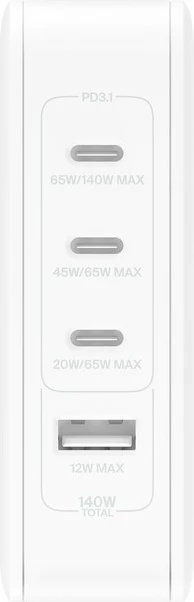 Karikues Belkin BoostCharge Pro, i brendshëm, AC, 140W, bardhë