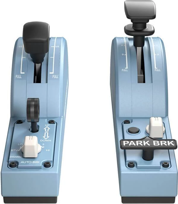 Modul shtesë throttle Thrustmaster TCA Quadrant Add-On Airbus Edition, 2 copë, blu