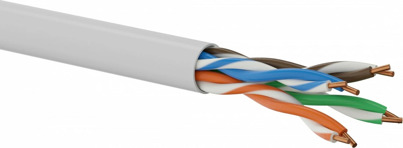 Kabllo rrjeti ALANTEC CAT 5e U/UTP, 100m, Gri