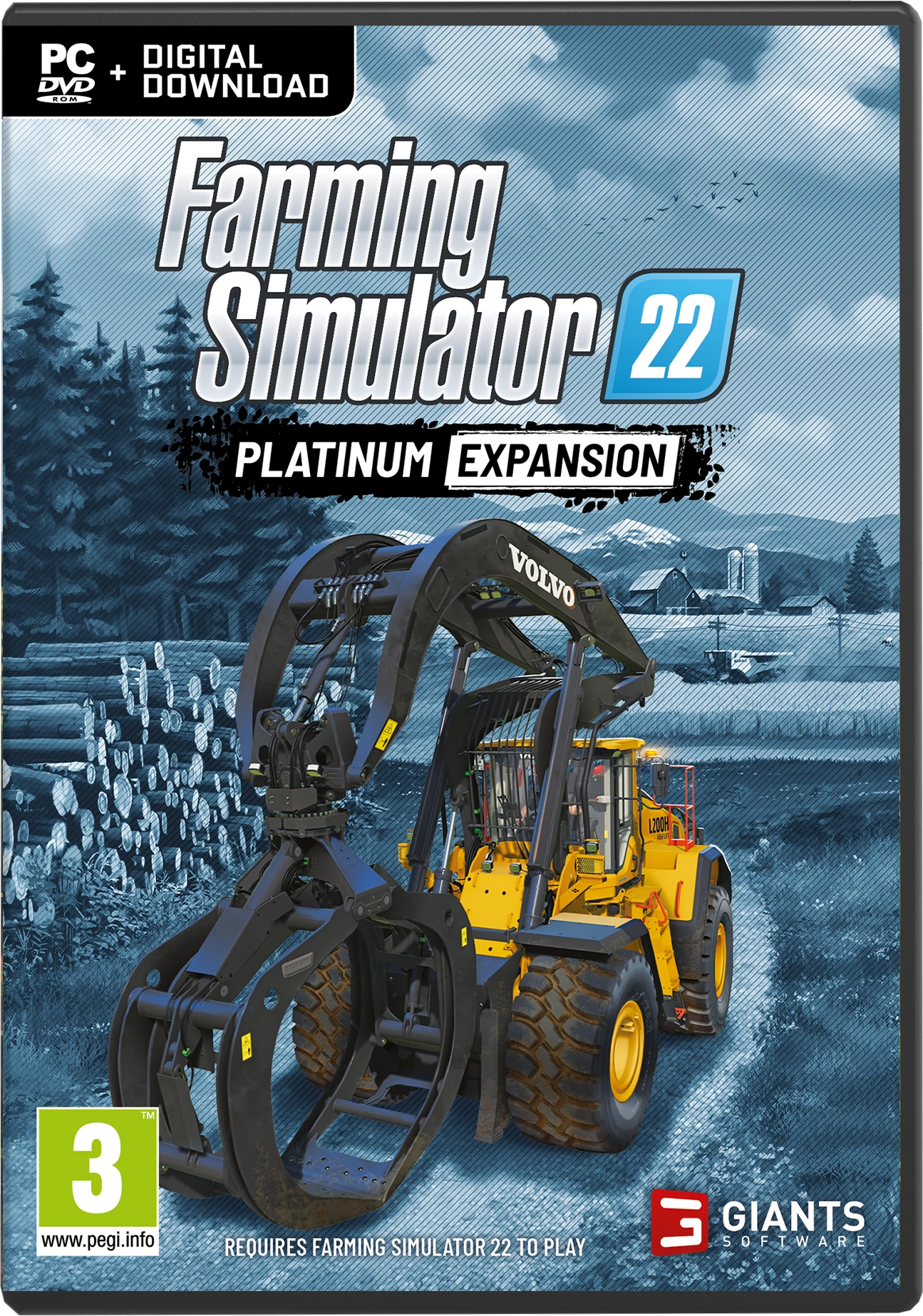 Zgjerim loje PC GIANTS Software Farming Simulator 22: Platinum Expansion, Digital Download, PEGI 3