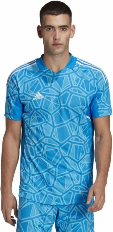 Fanellë e portierit për meshkuj adidas Condivo 22, me mëngë të shkurtra, blu HB1623