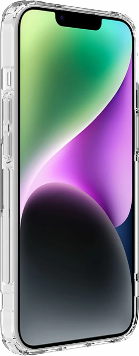 Mbështjellës Nillkin Nature Pro për iPhone 14 Plus, transparent, bardhë