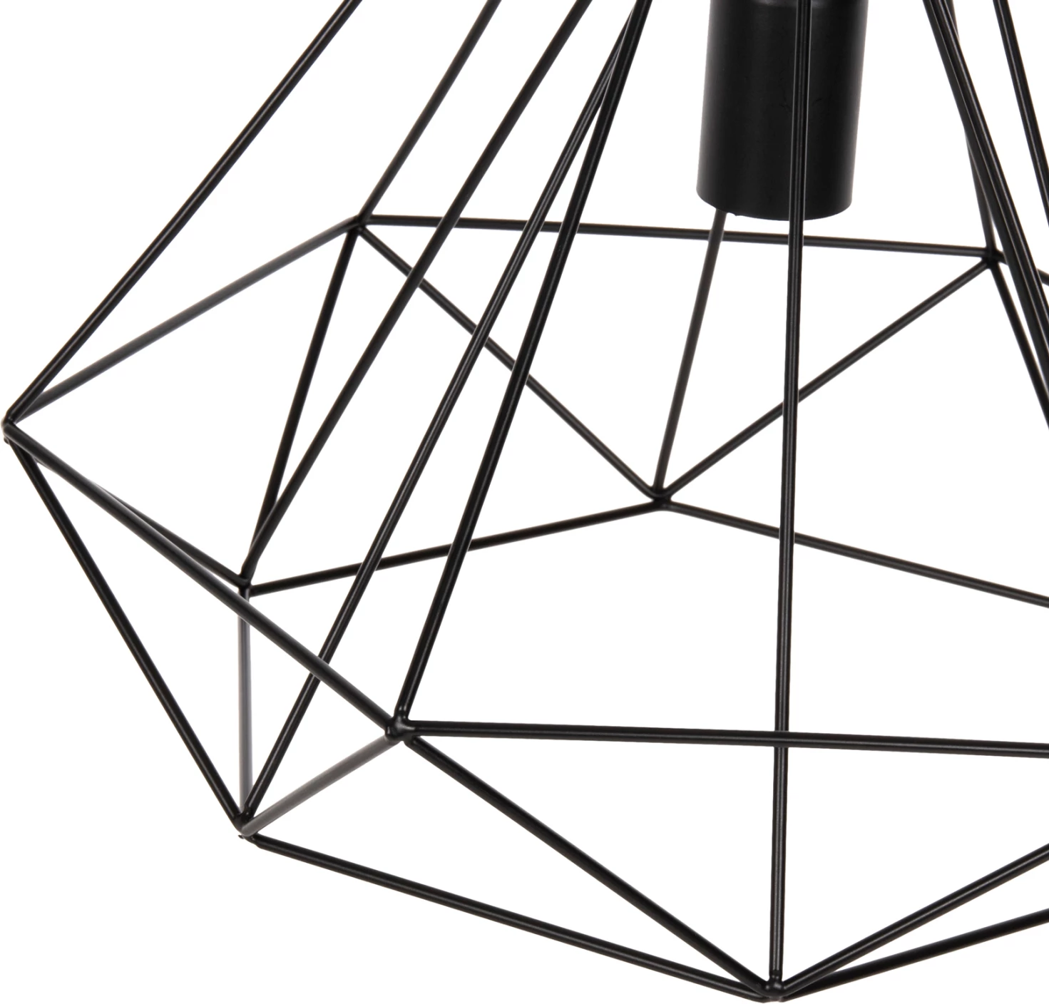 Llampë varëse tavani, FH4041, 3-drita, metal i zi, 25x22x123Hcm