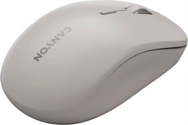 Maus CANYON MW-12 wireless dual mode Bluetooth/RF, 2400 DPI, 6 butona, bezhë, set me receiver + bateri