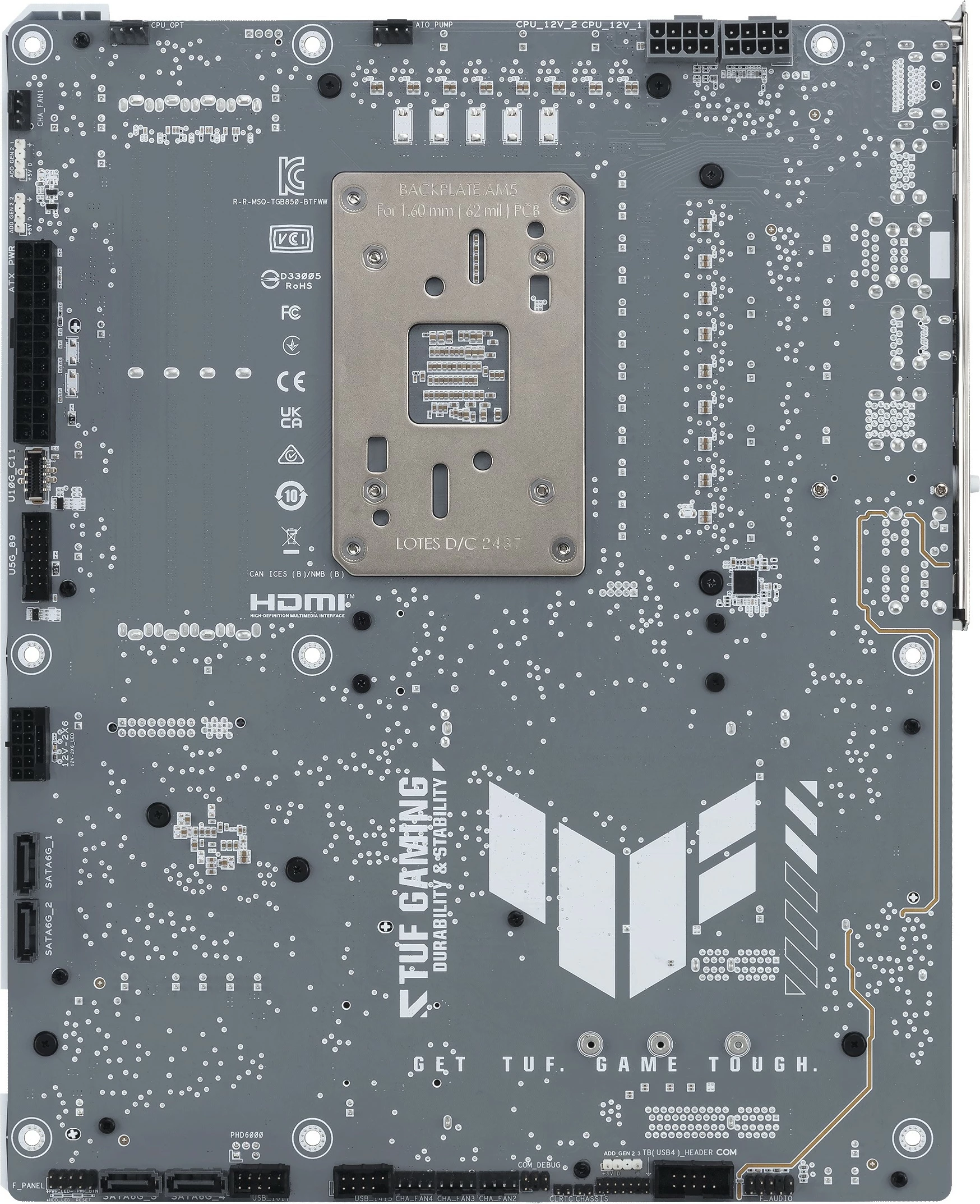 Pllakë amë ASUS TUF GAMING B850-BTF WIFI W, ATX, Wi-Fi, bardhë