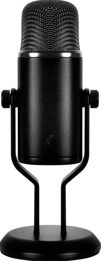 Mikrofon për konzolë lojërash MSI IMMERSE GV60, USB Type-C dhe 3.5mm Aux, i zi