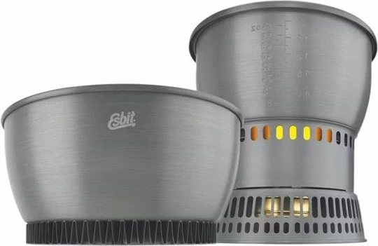Set kuzhine për kamping Esbit Alcohol Cookset 2.35L, metalik