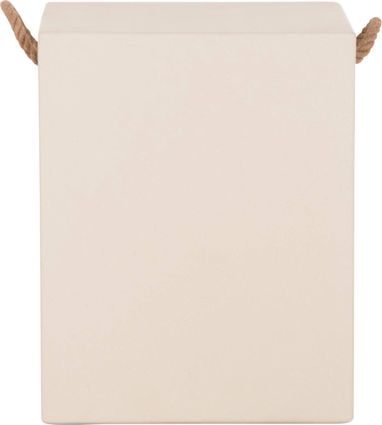 Tabure katror me doreza litari, fiber çimento, ngjyrë bezhë, ZAK FH6581.02, 36x36x45.5cm