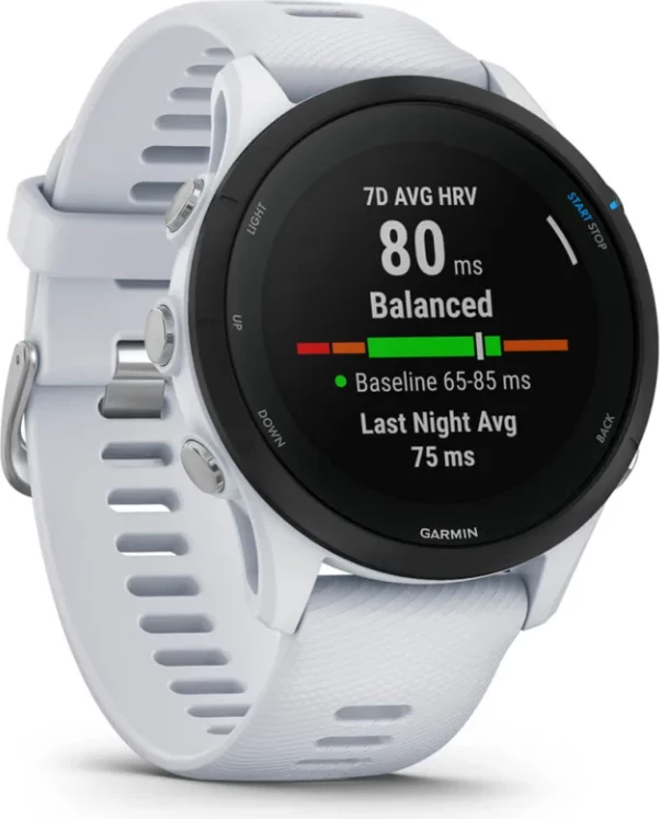 Smartwatch Garmin Forerunner® 255 Music Whitestone, 46 mm