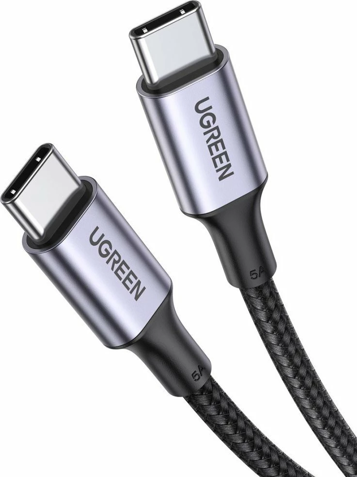 Kabllo USB-C në USB-C Ugreen US316 1m 100W (70427B), e zezë