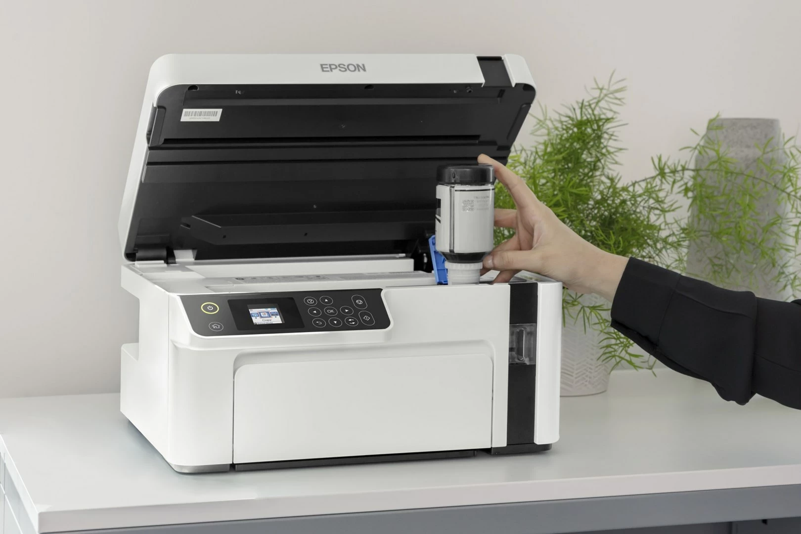 Printer Epson EcoTank M2120, Inkjet, Wi-Fi, Bardhë