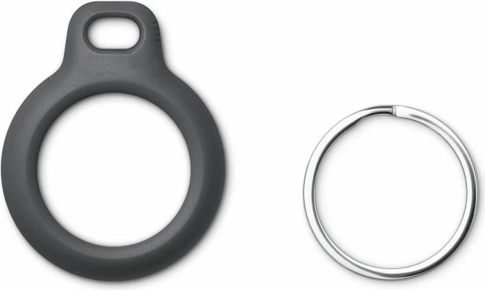 Mbështjellës Tech-Protect Rough për Apple AirTag me unazë, Zi