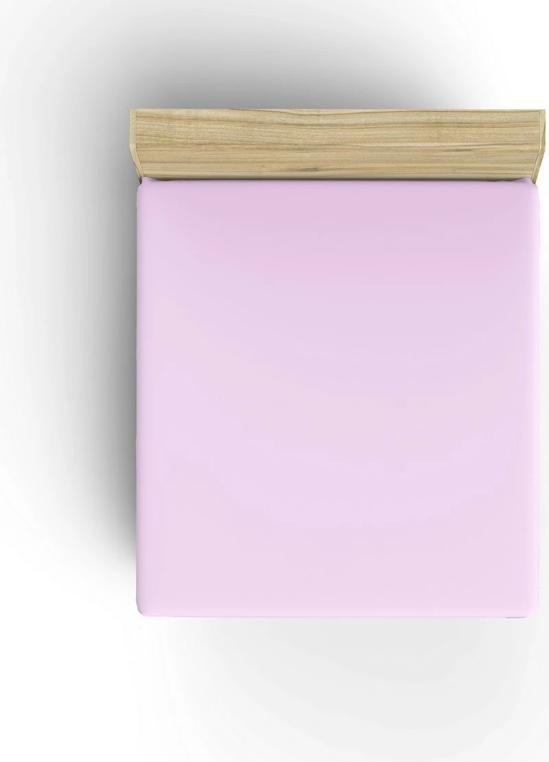 Çarçaf i shtrënguar për krevat dopio i vogël, ngjyrë lejla, L'essentiel