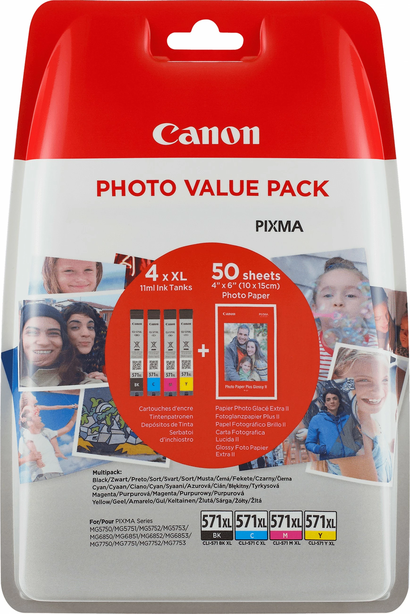Toner Canon CLI-571XL BK/C/M/Y, Multipack