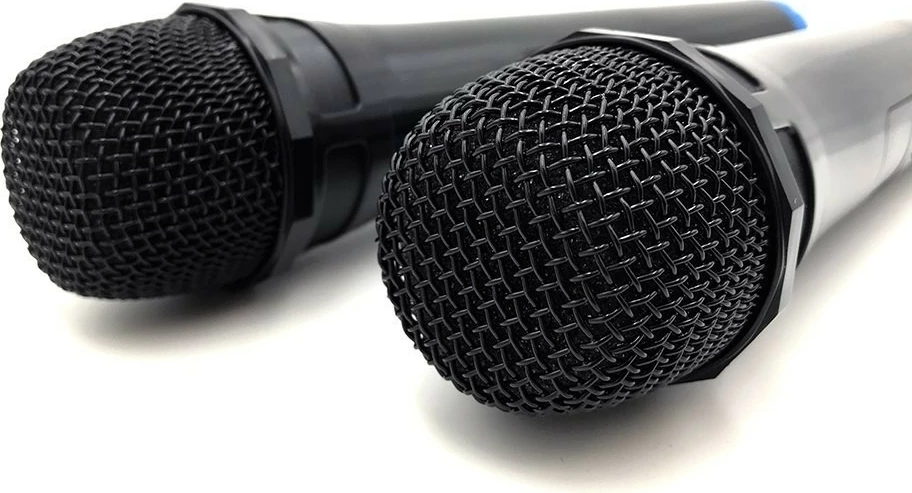 Set mikrofonash wireless Media-Tech Accent Pro MT395 për karaoke, 2 copë, zi