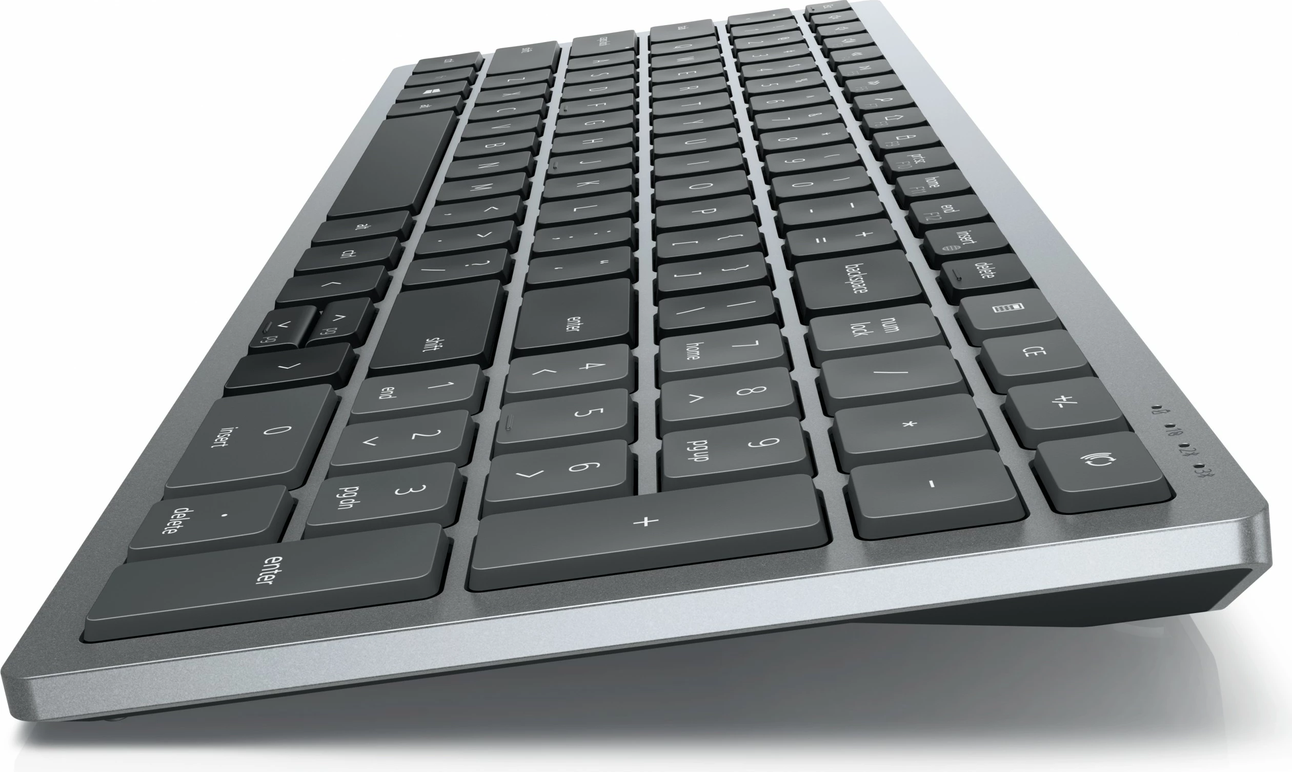 Tastierë DELL KB740, Wireless, RF Wireless + Bluetooth, Scissor key switch, QWERTZ, Gri, Zi