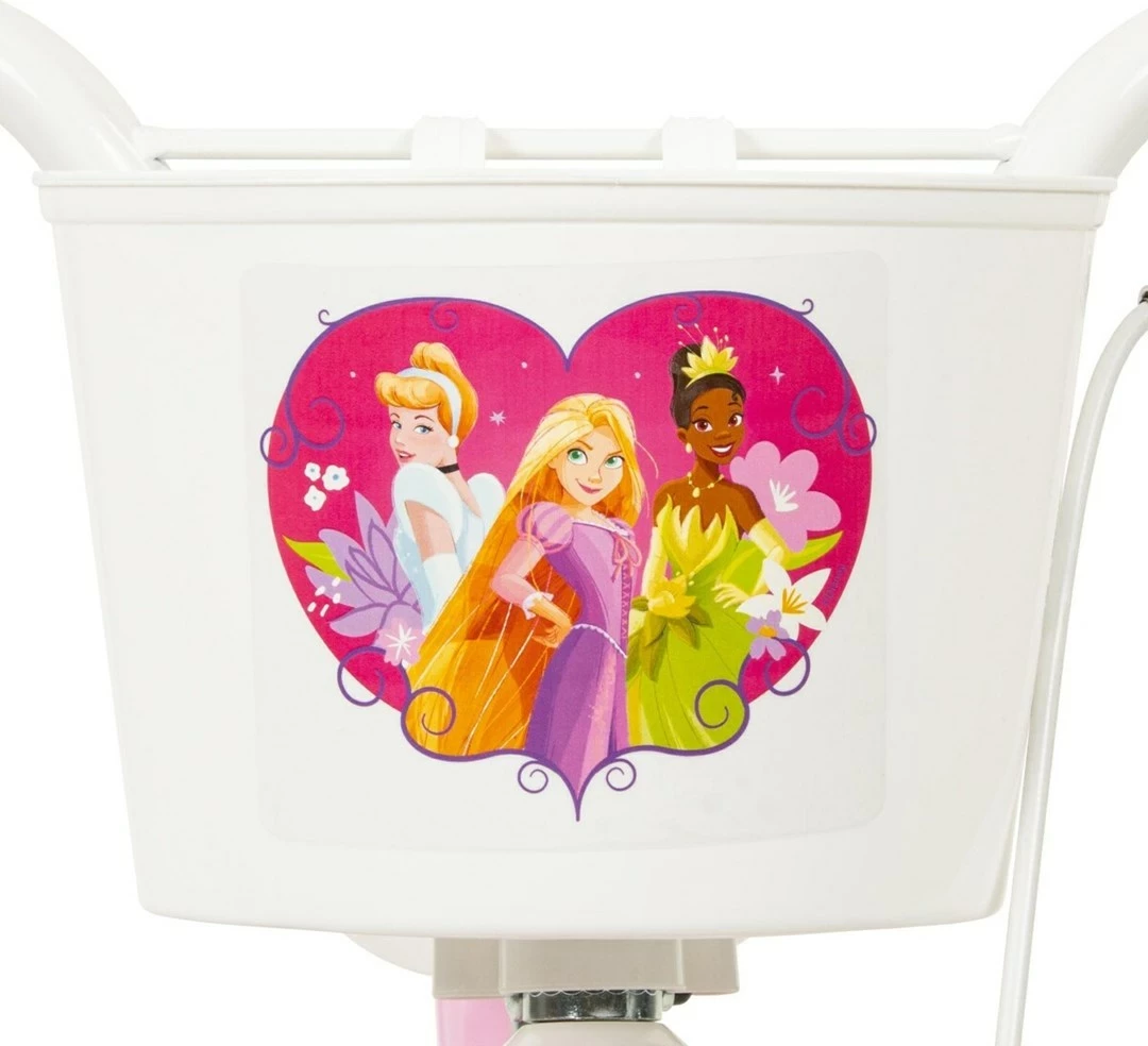 Biçikletë fëmijësh HUFFY Disney PRINCESS 12" 22414W, e purpurt, me 4 rrota