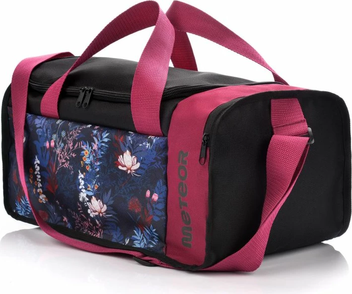 Çantë fitness Meteor, unisex, e zezë dhe e kuqe