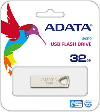 Pendrive Adata DashDrive UV210, 32GB, USB 2.0, Argjendtë