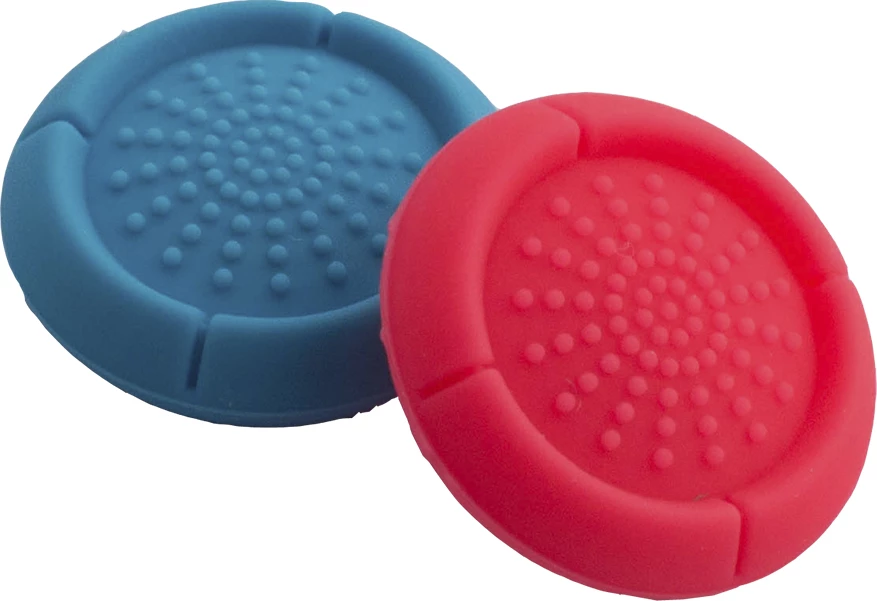 Shtesa për thumbat analog FR-TEC Grips Pro XL për Nintendo Switch, 2 copë, vjollcë/kuqe