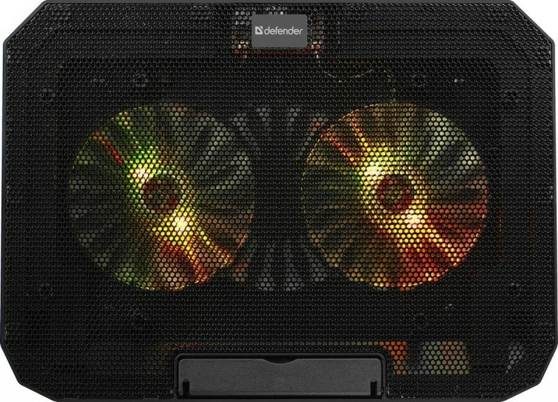 Ftohës laptopi, Defender, NS-510, 15.6", 2x ventilator 14 cm, 2x USB, RGB, i zi