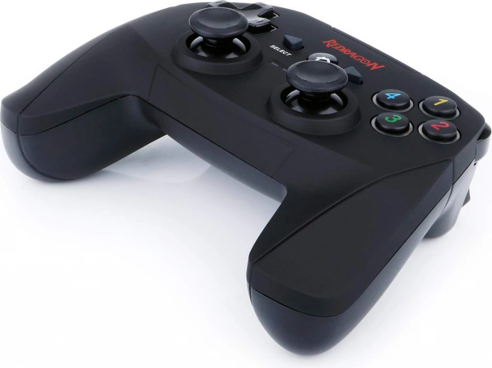 Kontroller loje Redragon Harrow G808, wireless 2.4GHz, multi-platform, dual vibration, bateri e rikarikueshme, i zi, me USB receiver