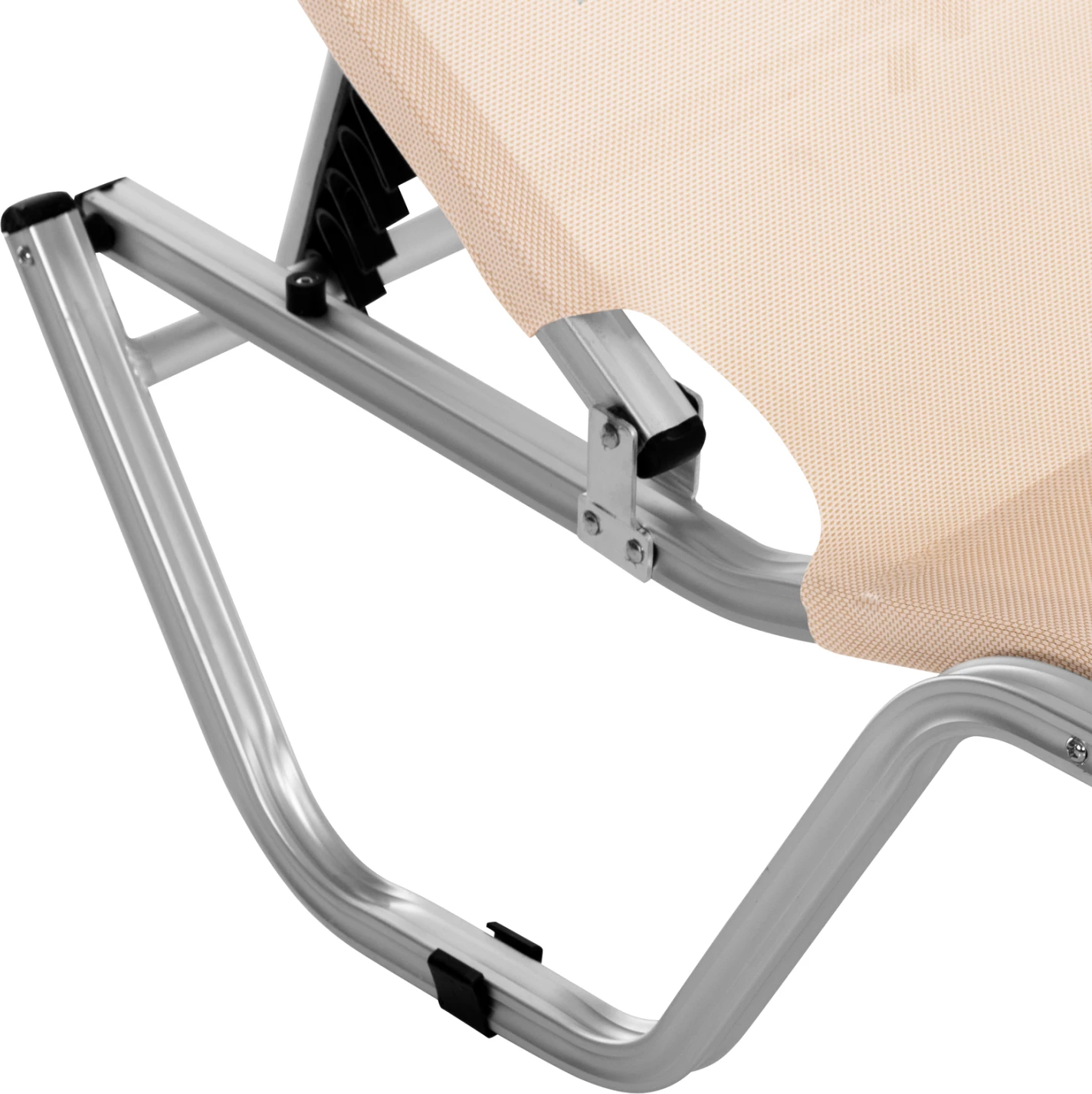 Shezlong profesional alumini FH5071.60 ngjyrë krem 60x195x30 cm