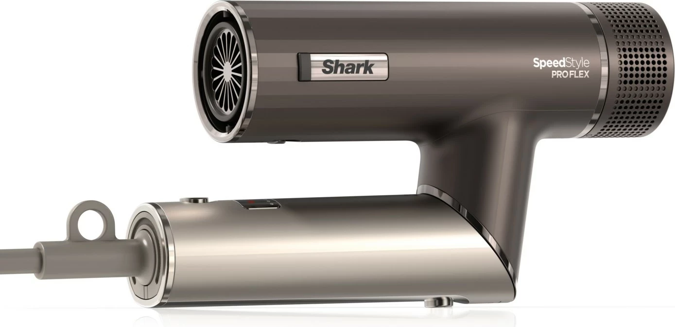 Tharëse flokësh Shark SpeedStyle Pro Flex HD542EU, 1700W, jonizim, 4 aksesorë, ngjyrë argjendtë